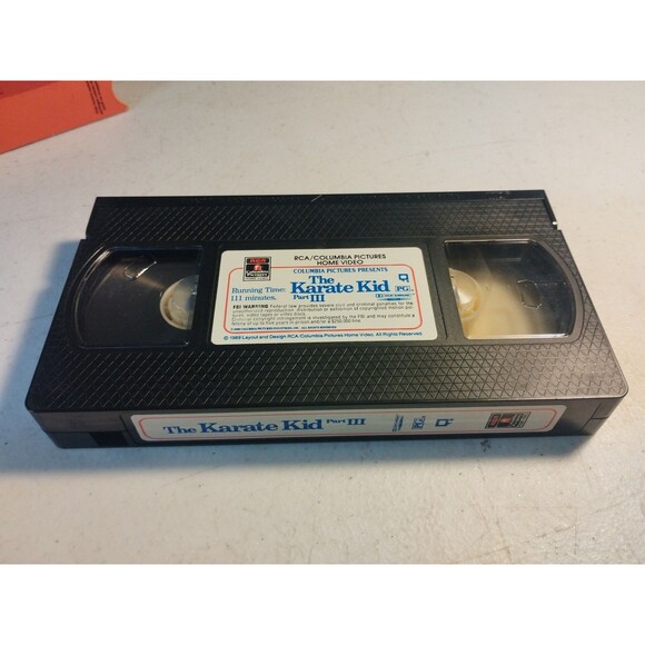 The Karate Kid Part III VHS, 1989 Ralph Macchio, Pat Morita - Picture 7 of 7